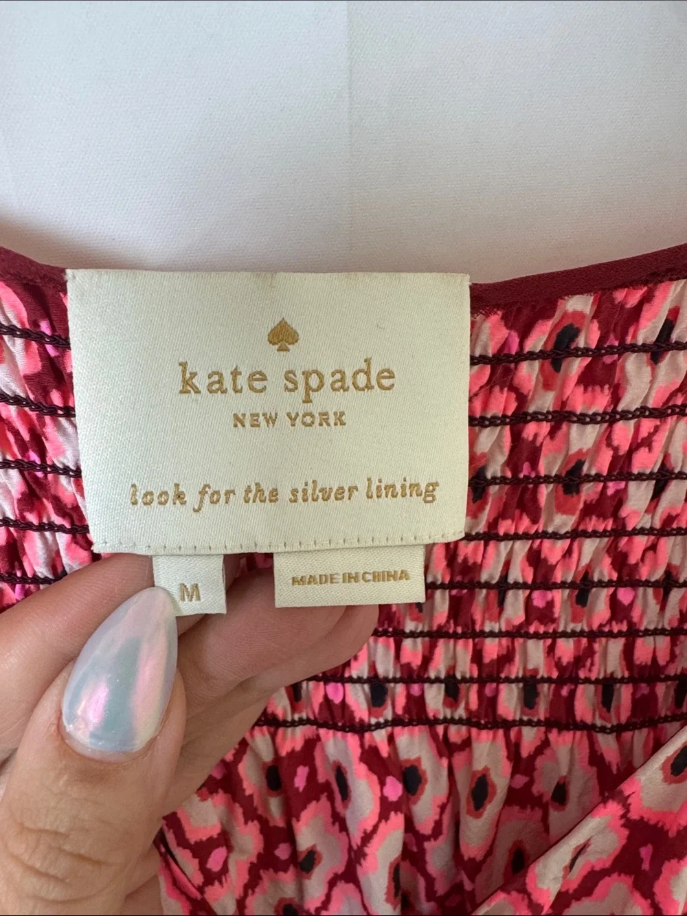 Kate Spade Posy Ikat Elasticized A Line Dress